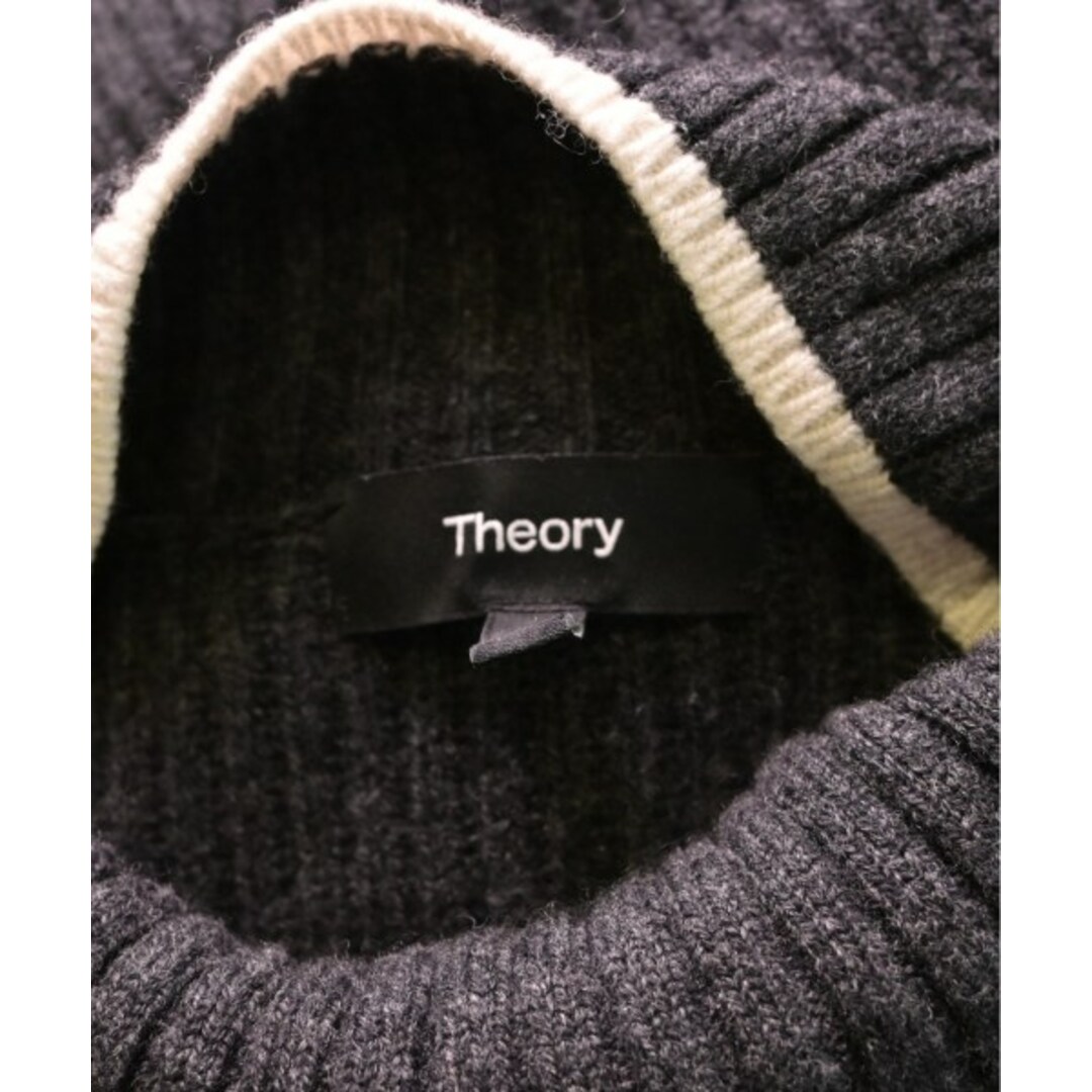 theory(セオリー)のTheory セオリー ニット・セーター L グレー 【古着】【中古】 メンズのトップス(ニット/セーター)の商品写真