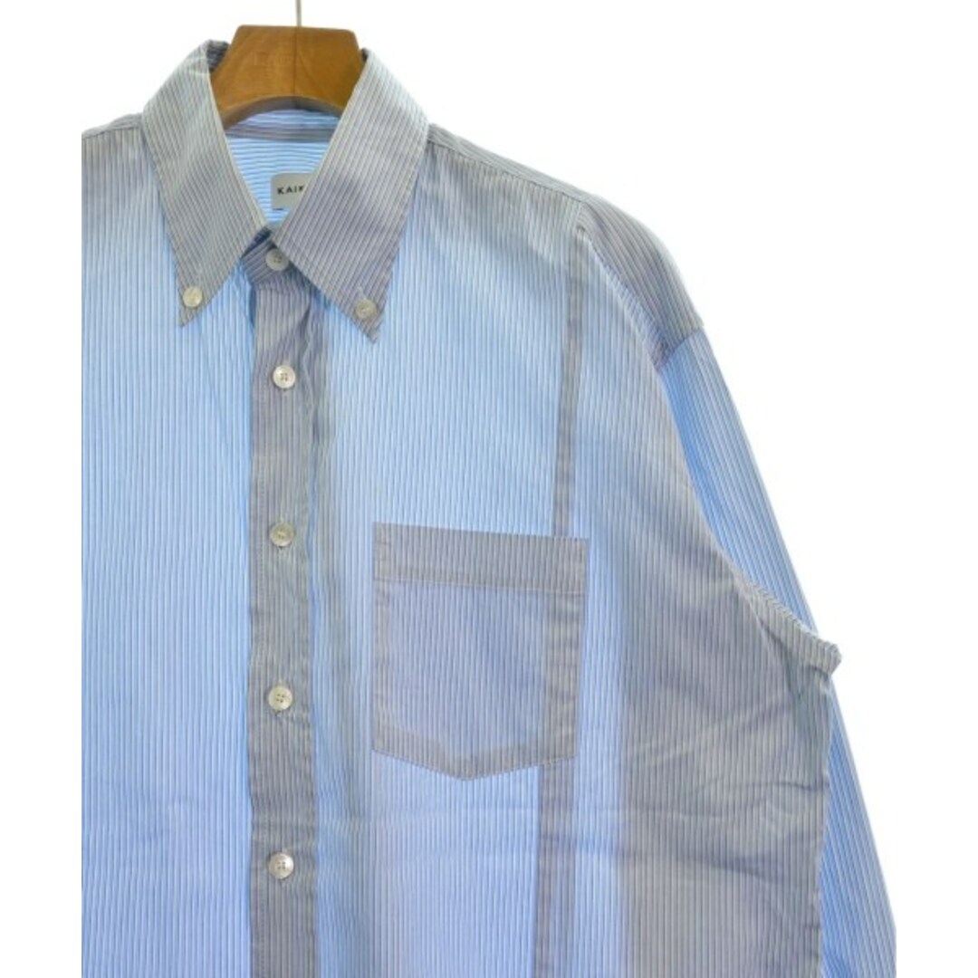 KAIKO - KAIKO カイコ－ カジュアルシャツ 3(L位) 水色x白x紺
