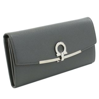 フェラガモ(Ferragamo)のフェラガモ 長財布 22-D150 0762989　DARK GREY(財布)