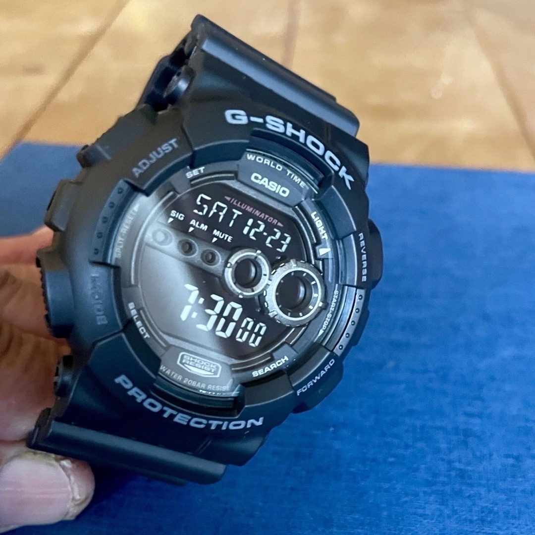 CASIO(カシオ)のカシオ　デジタル腕時計　G-SHOCK  新品　強LEDバックライト　ブラック メンズの時計(腕時計(デジタル))の商品写真