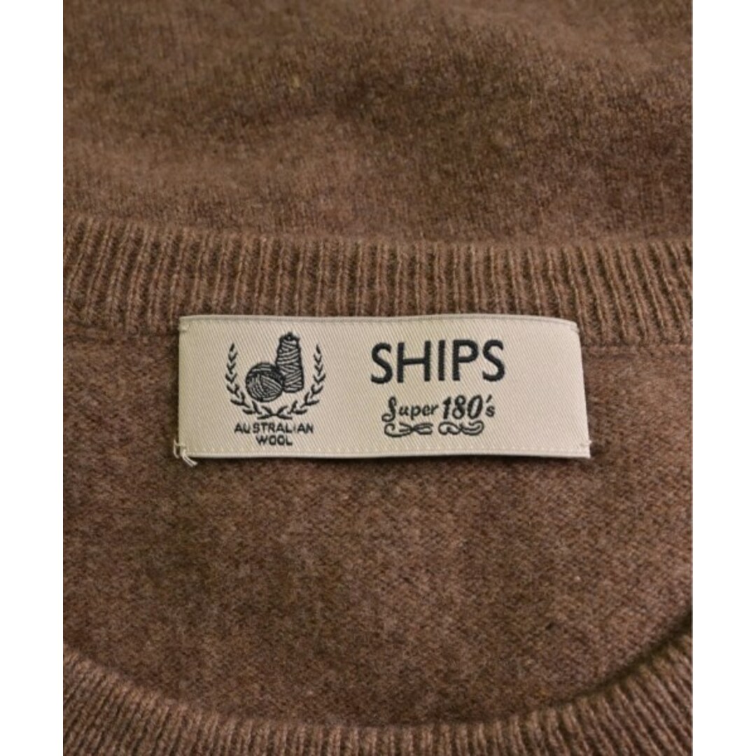 SHIPS(シップス)のSHIPS シップス ニット・セーター XL 茶 【古着】【中古】 メンズのトップス(ニット/セーター)の商品写真
