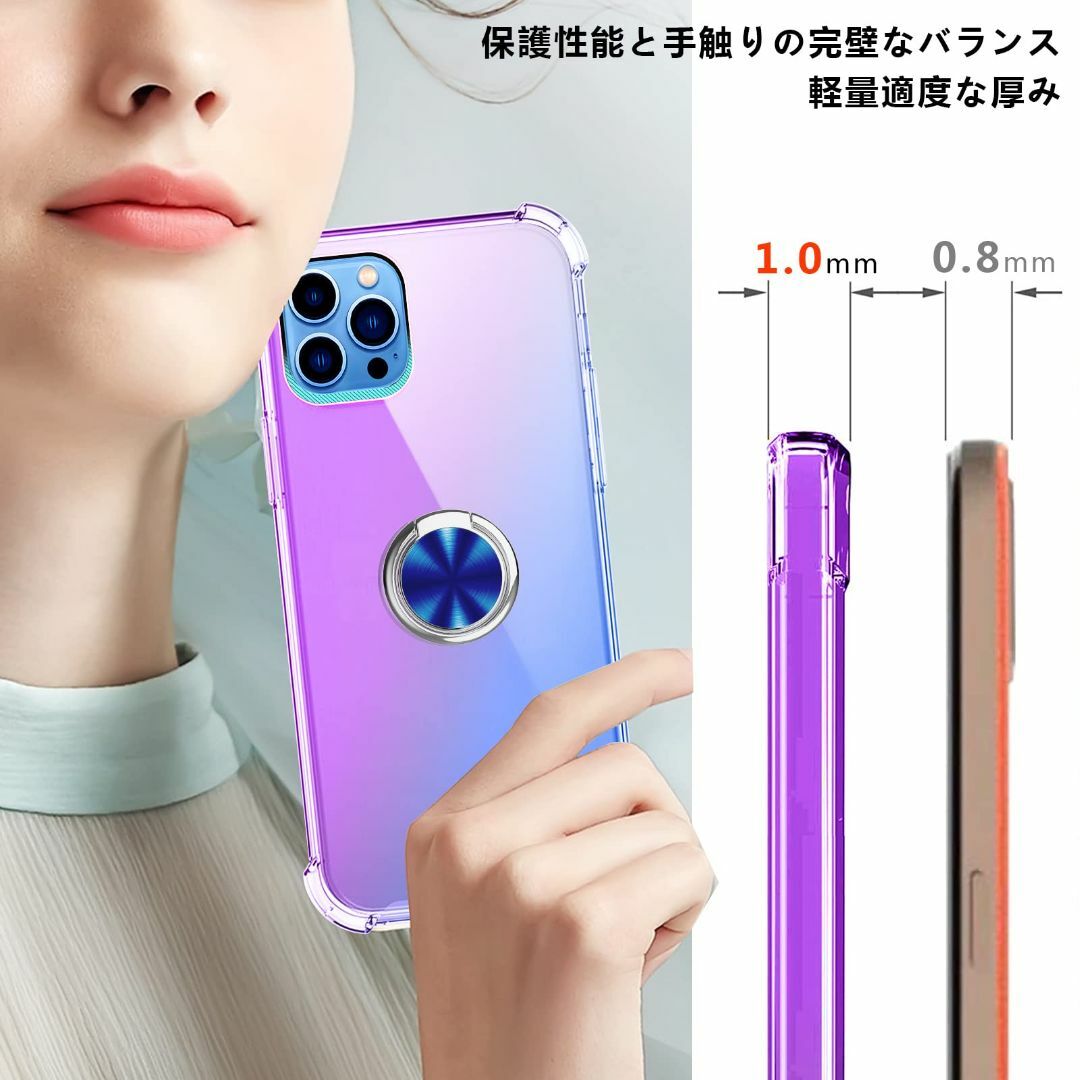 【サイズ:OPPOReno3A_色:ピンク/紫】OPPO Reno3 A ケース スマホ/家電/カメラのスマホアクセサリー(その他)の商品写真