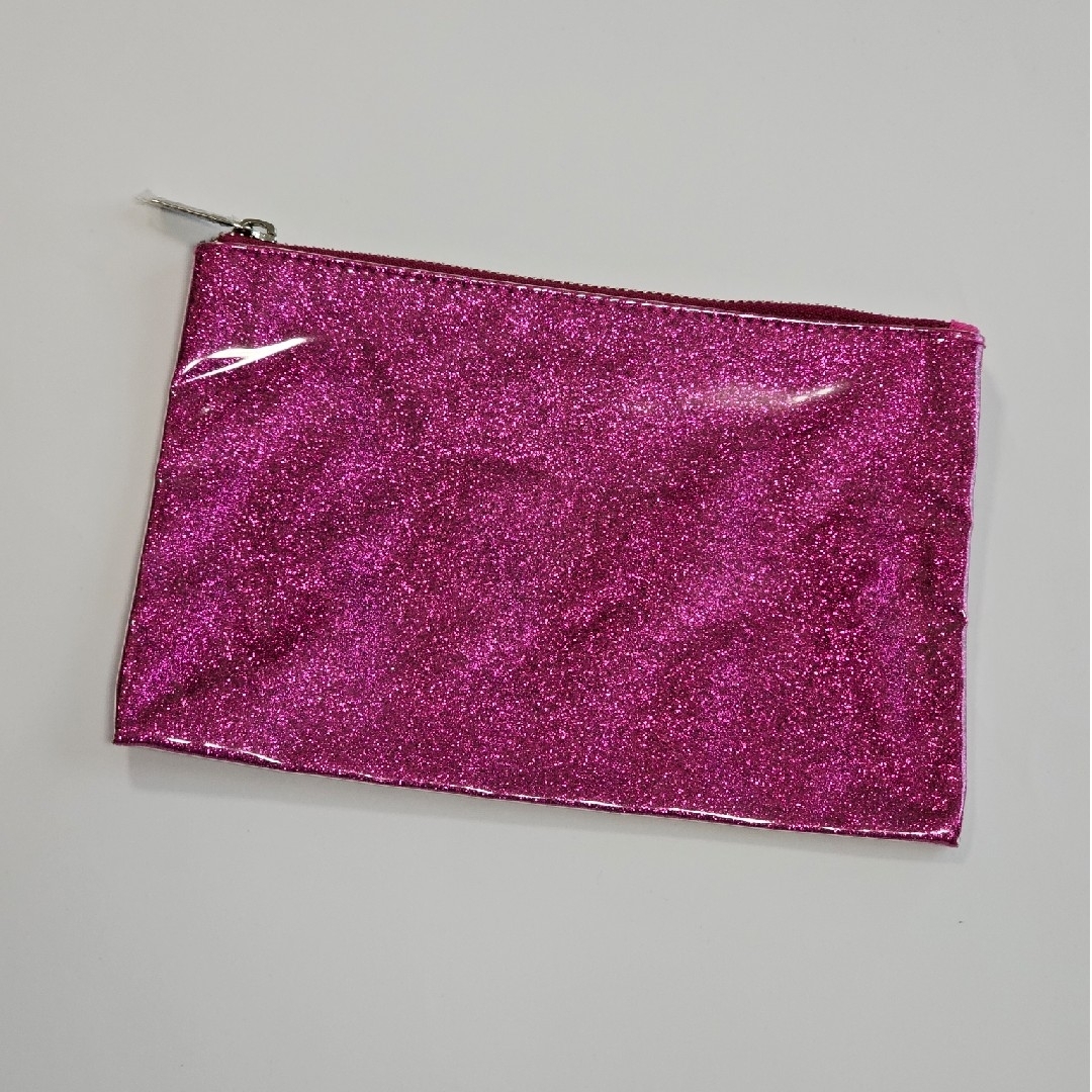グリッター ピンク ラメキラキラ ポーチ レディースのファッション小物(ポーチ)の商品写真
