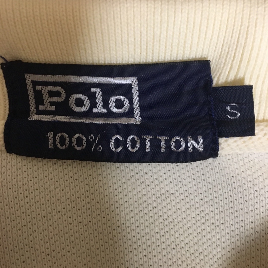 POLO RALPH LAUREN(ポロラルフローレン)の【Sサイズ】ポロ☆刺繍ロゴ　ポロシャツ　ベージュ　ヴィンテージ メンズのトップス(ポロシャツ)の商品写真