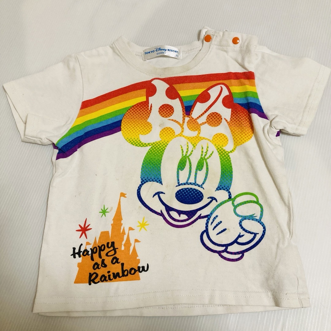 Disney(ディズニー)の【最安値5点セット・まとめ売り】花柄　半袖Tシャツ　トップス　女の子　90サイズ キッズ/ベビー/マタニティのキッズ服女の子用(90cm~)(Tシャツ/カットソー)の商品写真