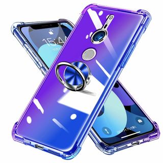 【サイズ:XperiaXZ3_色:紫/ブルー】Xperia XZ3 ケース リン(その他)