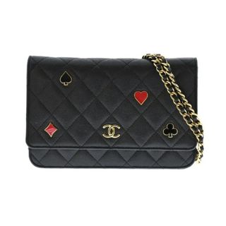 シャネル(CHANEL)のCHANEL シャネル 財布・コインケース - 黒 【古着】【中古】(財布)