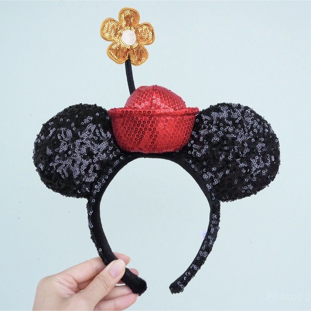 Disney(ディズニー)のオールドミニースパンコールカチューシャ　ディズニー エンタメ/ホビーのおもちゃ/ぬいぐるみ(キャラクターグッズ)の商品写真