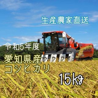 愛知県産コシヒカリ　15㎏（白米13.5㎏）(米/穀物)