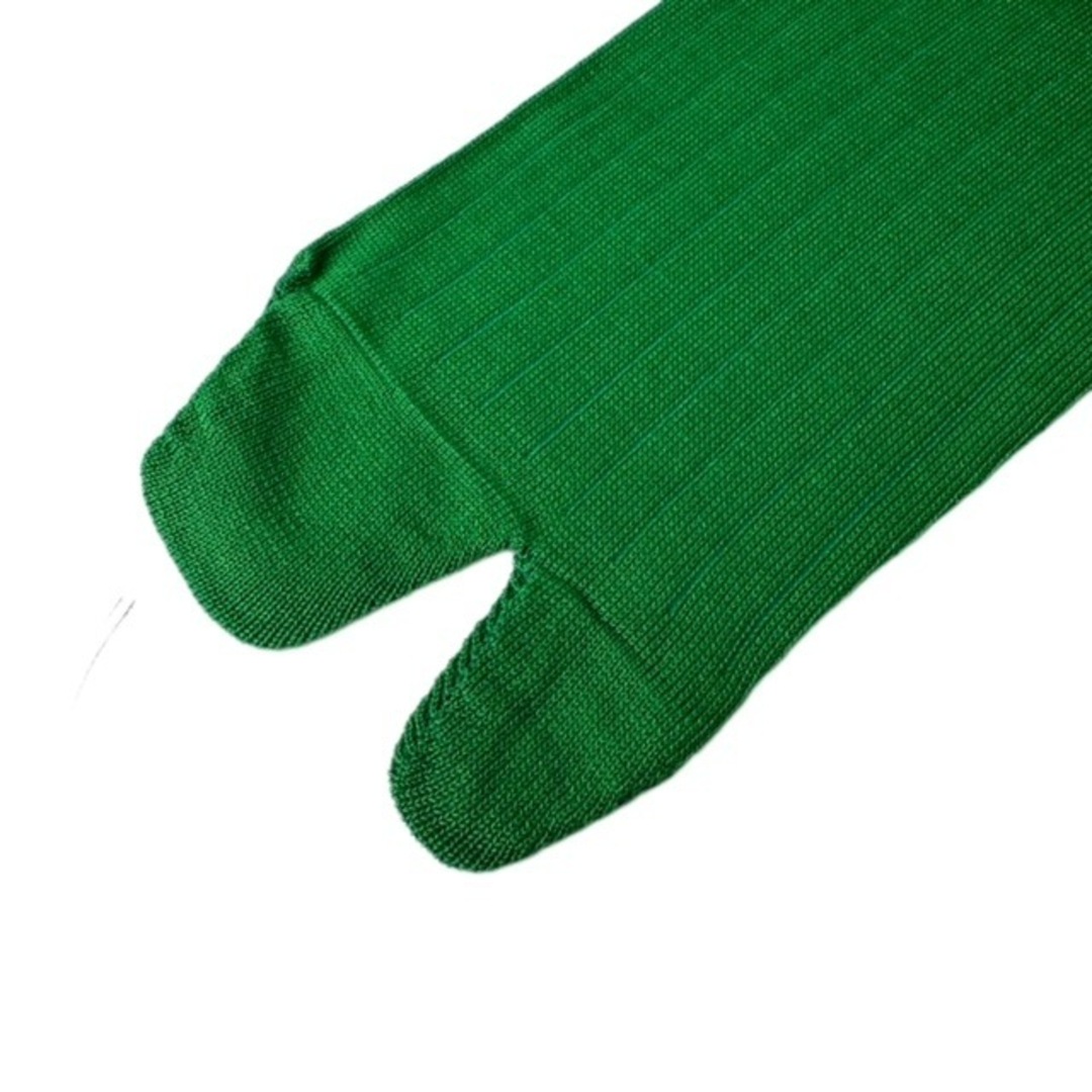 Maison Martin Margiela(マルタンマルジェラ)の【中古】未使用品 メゾンマルジェラ 靴下 Ｌ グリーン 緑 S31TL0028 レディースのレッグウェア(ソックス)の商品写真