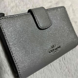 コーチ(COACH)のCOACH　財布　グレー☆美品☆(財布)