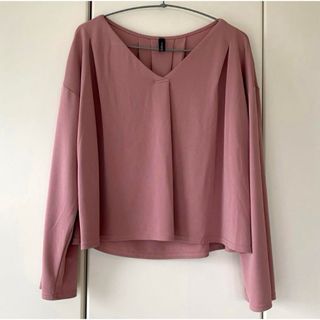 ザラ(ZARA)の【used】 ベルスリーブトップス　ローズピンク(カットソー(長袖/七分))