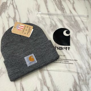 カーハート(carhartt)のgd Carhartt カーハート ニット帽 ニットキャップ グレー　灰色　②(ニット帽/ビーニー)