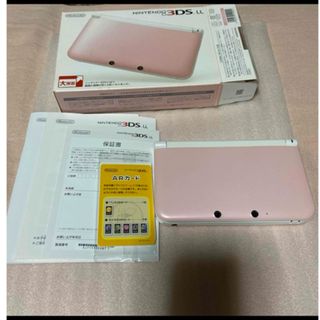 ニンテンドー3DS(ニンテンドー3DS)のニンテンドー3ds LL 本体 ピンク ホワイト(携帯用ゲーム機本体)