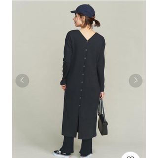 ビューティアンドユースユナイテッドアローズ(BEAUTY&YOUTH UNITED ARROWS)のビューティ＆ユース　バックボタン2WAYワンピース　アダムエロペ、シップス(ロングワンピース/マキシワンピース)