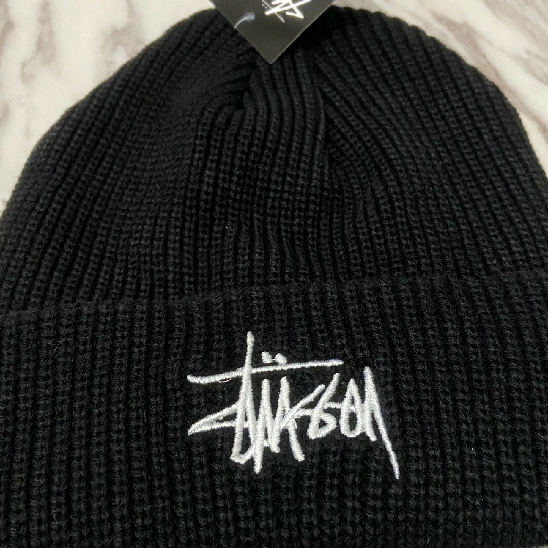 STUSSY(ステューシー)のgx Stussy ステューシー ニット帽 ②  スノーボード 　黒 レディースの帽子(ニット帽/ビーニー)の商品写真