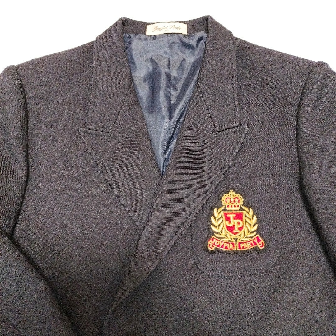 紺ブレ　ボーイズ　卒業式　入学式　ワッペン　金ボタン　ダブル　130 キッズ/ベビー/マタニティのキッズ服男の子用(90cm~)(ジャケット/上着)の商品写真