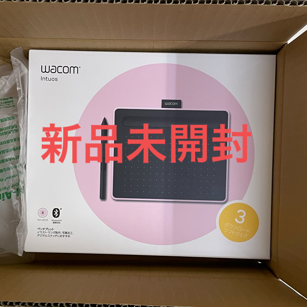 Wacom - Wacom Intuos Small ワイヤレス ベリーピンク ペンタブレット