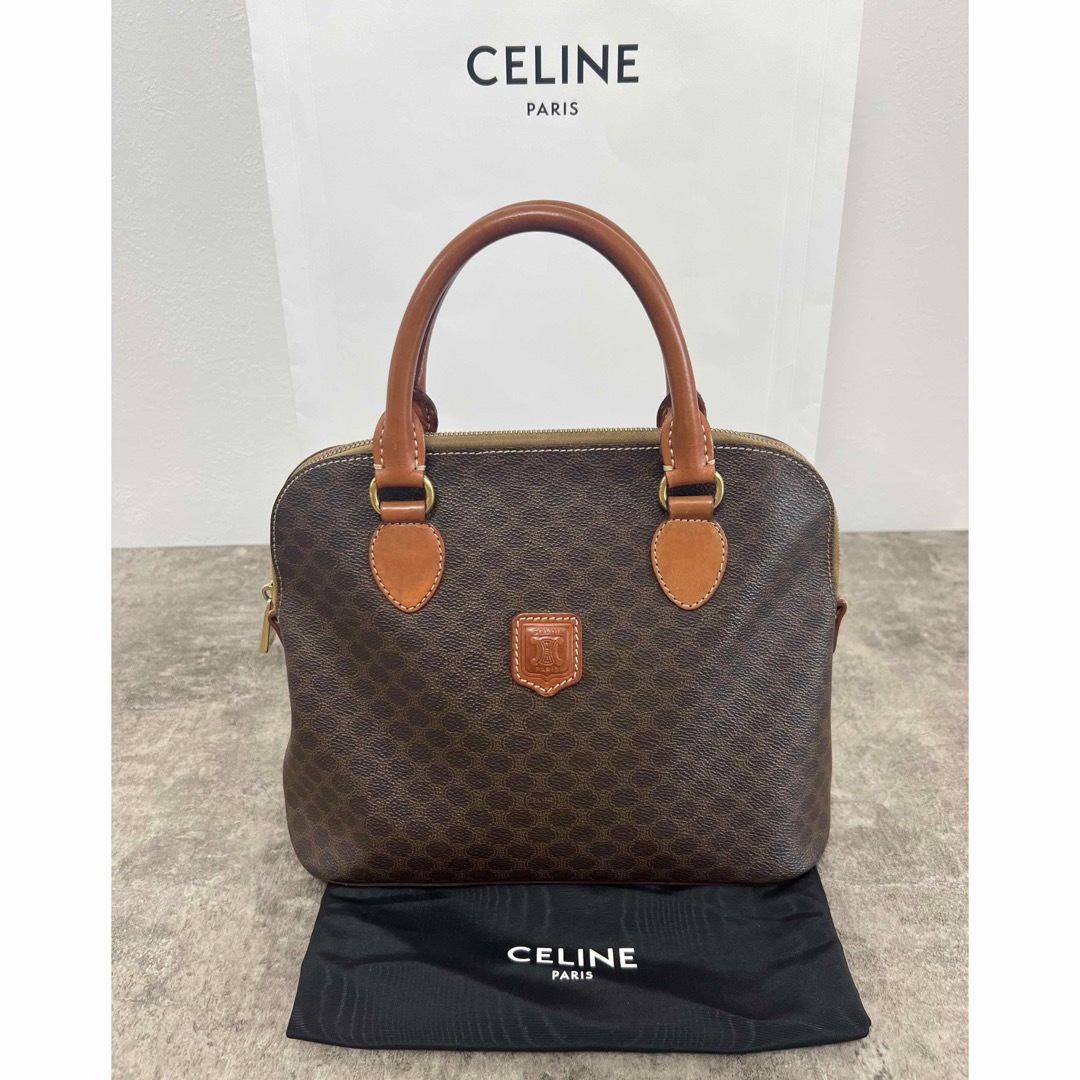 celine(セリーヌ)のセリーヌ　ハンドバッグ　ヴィンテージ　マカダム　オールドセリーヌ　人気バッグ レディースのバッグ(ハンドバッグ)の商品写真