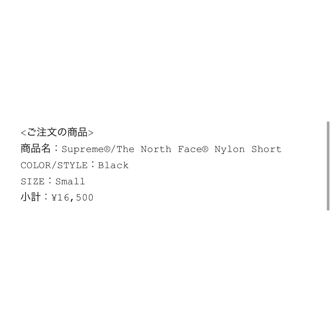 Supreme(シュプリーム)のSupreme The North Face Nylon Short Black メンズのパンツ(ショートパンツ)の商品写真
