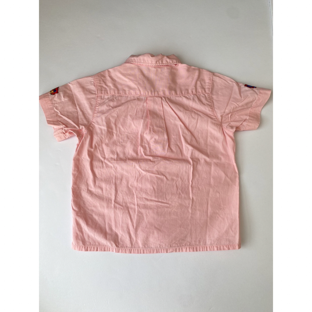 mikihouse(ミキハウス)のミキハウス　ヴィンテージ　レトロ　ピンク　シャツ　半袖　80 キッズ/ベビー/マタニティのベビー服(~85cm)(シャツ/カットソー)の商品写真
