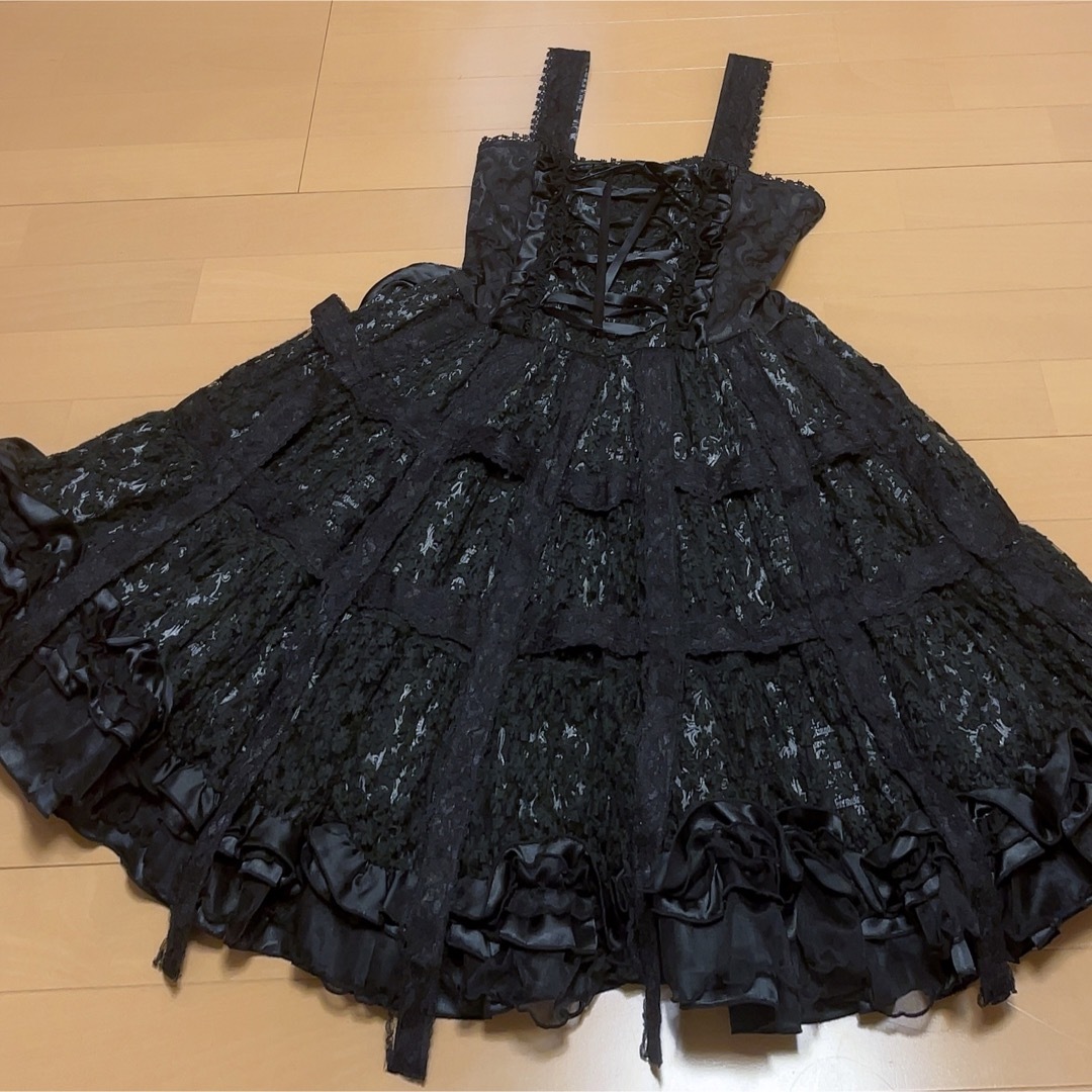 h.naoto エイチナオト FRILL 鳥かごジャンパースカート h.naoto エイチナオト FRILL 鳥かごジャンパースカート