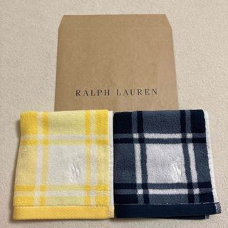 ラルフローレン(Ralph Lauren)のラルフローレン☆タオルハンカチ 2枚セット(ハンカチ)