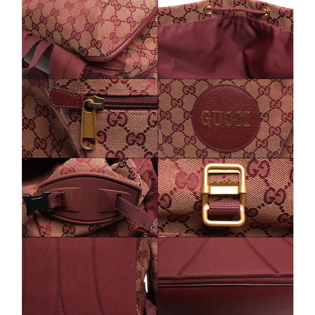 Gucci(グッチ)のグッチ GUCCI デイパック リュック ボルドー系 ユニセックス レディースのバッグ(リュック/バックパック)の商品写真