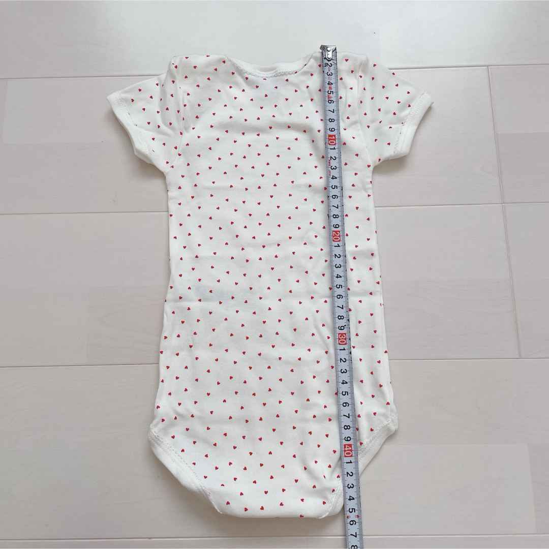 PETIT BATEAU(プチバトー)のプチバトー　半袖ボディ3枚組　24m キッズ/ベビー/マタニティのベビー服(~85cm)(ロンパース)の商品写真