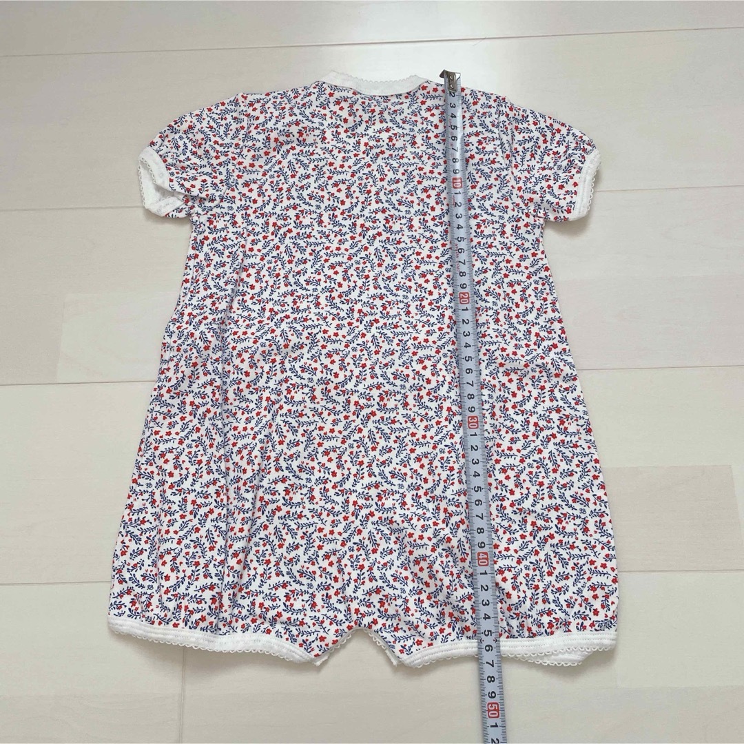 PETIT BATEAU(プチバトー)のプチバトー　プリントショートロンパース　24m キッズ/ベビー/マタニティのベビー服(~85cm)(ロンパース)の商品写真