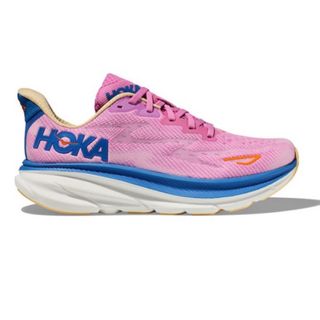 ホカオネオネ(HOKA ONE ONE)のHOKA(ホカ)☆CLIFTON9 レディース24.0cm ピンク×ブルー☆(シューズ)