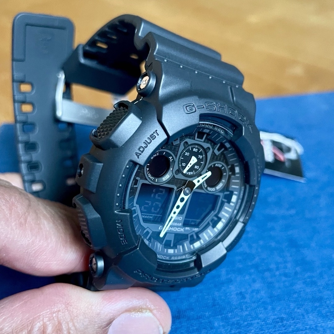 CASIO(カシオ)のカシオ　アナデジ腕時計　G-SHOCK ワールドタイム　大型液晶　ブラックモデル メンズの時計(腕時計(アナログ))の商品写真