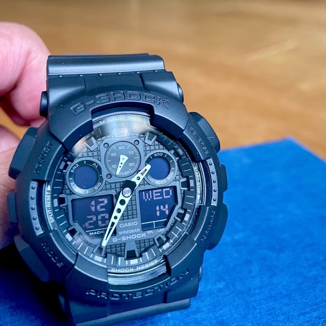 CASIO(カシオ)のカシオ　アナデジ腕時計　G-SHOCK ワールドタイム　大型液晶　ブラックモデル メンズの時計(腕時計(アナログ))の商品写真