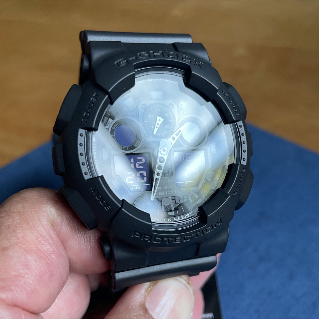 CASIO(カシオ)のカシオ　アナデジ腕時計　G-SHOCK ワールドタイム　大型液晶　ブラックモデル メンズの時計(腕時計(アナログ))の商品写真