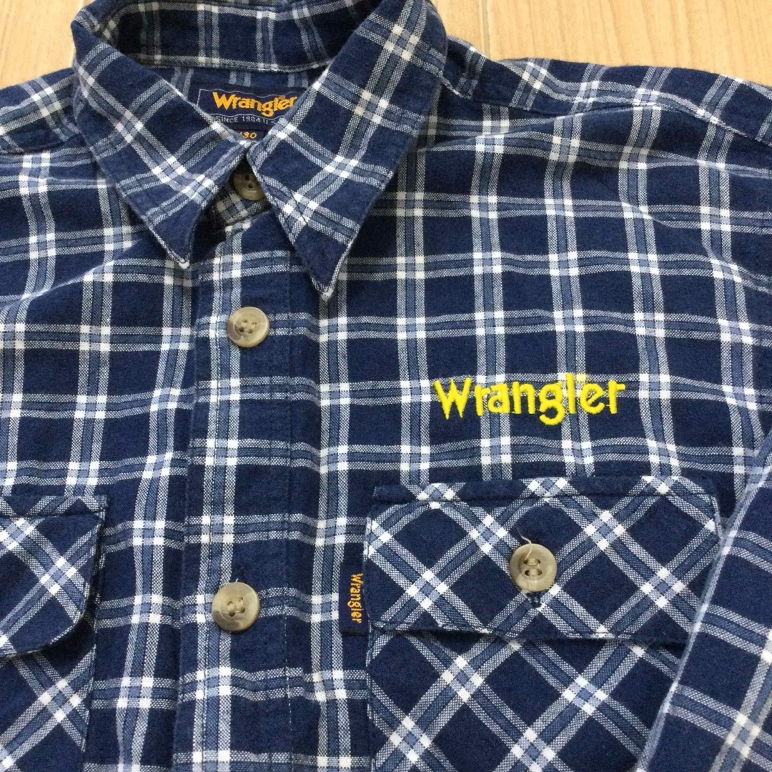 Wrangler(ラングラー)のwrangler ラングラー 130センチ シャツ 襟付き チェック 男の子 キッズ/ベビー/マタニティのキッズ服男の子用(90cm~)(ブラウス)の商品写真