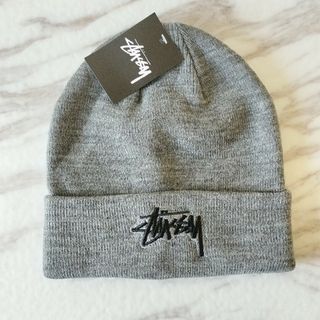 STUSSY - Dj Stussy ステューシー ニット帽 スノーボード 灰色　グレー