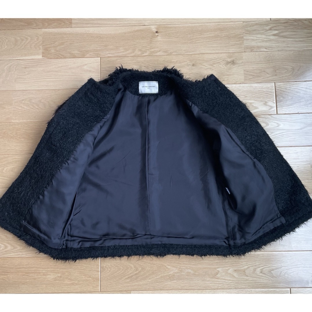 UNITED ARROWS(ユナイテッドアローズ)のUNITED ARROWS シャギー ツイード ジャケット 36 レディースのジャケット/アウター(ノーカラージャケット)の商品写真