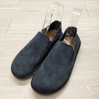 ビルケンシュトック(BIRKENSTOCK)のBIRKENSTOCK Callan カラン 25.0cm スウェード スリッポン ネイビー レディース ビルケンシュトック【中古】4-0221T◎(スリッポン/モカシン)