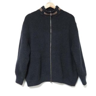 ブルネロクチネリ(BRUNELLO CUCINELLI)のBRUNELLO CUCINELLI(ブルネロクチネリ) ブルゾン サイズM レディース - ダークグレー×ブロンズ 長袖/カシミヤ/春/秋(ブルゾン)