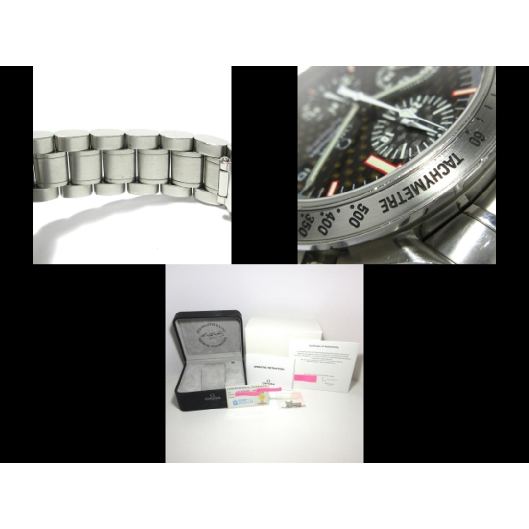 OMEGA(オメガ)のOMEGA(オメガ) 腕時計 スピードマスターレーシング 3519.50 メンズ 2001年ミハエル・シューマッハモデル 黒×ダークブラウン メンズの時計(その他)の商品写真