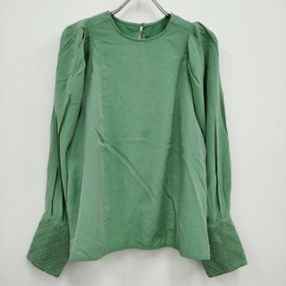 アメリヴィンテージ(Ameri VINTAGE)のAmeri VINTAGE UNDRESSED LACE CUFFS BLOUSE パフスリーブ レース ブラウス シャツ グリーン レディース アメリヴィンテージ【中古】4-0221M♪(シャツ/ブラウス(長袖/七分))