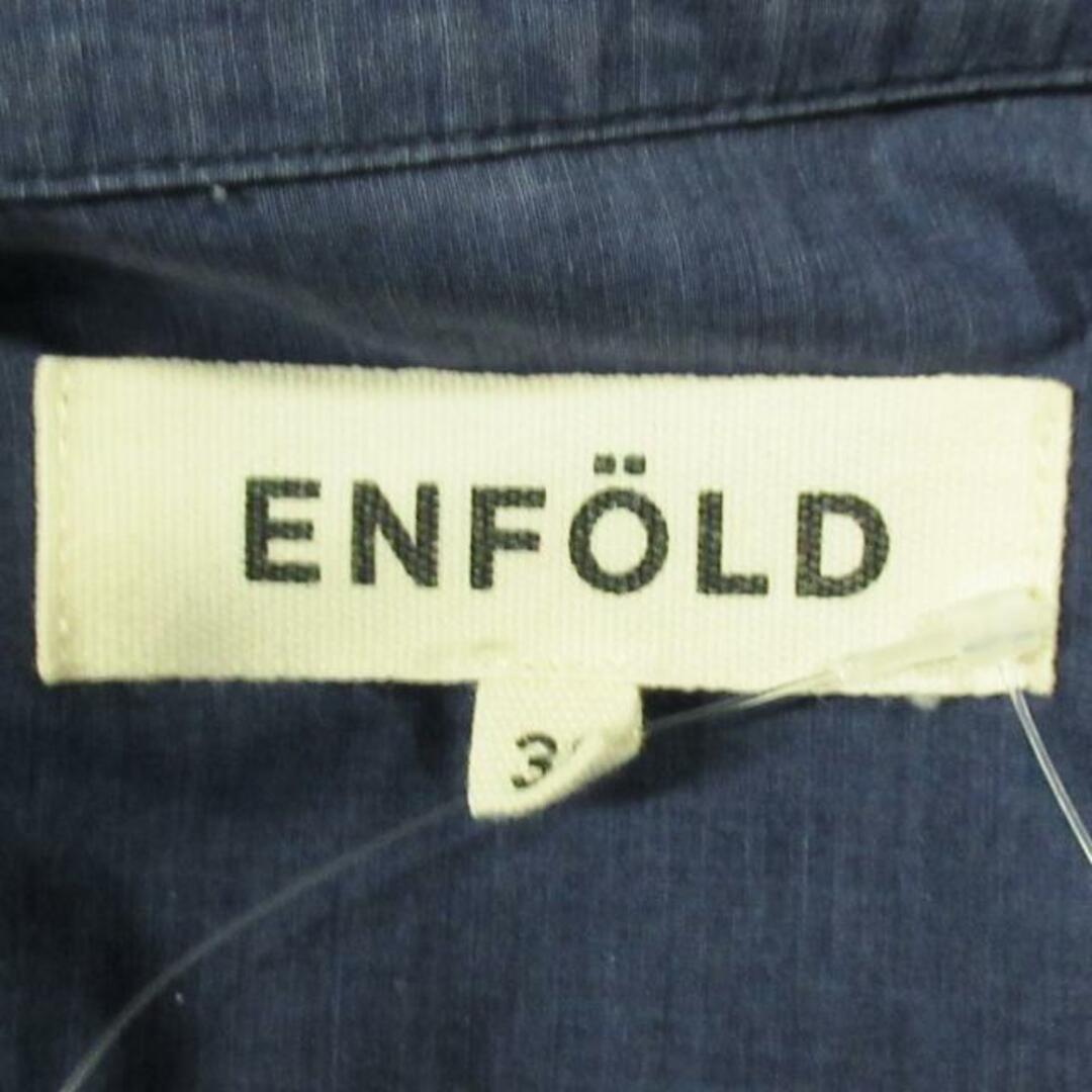 ENFOLD(エンフォルド)のENFOLD(エンフォルド) ワンピース サイズ38 M レディース - ネイビー 開襟/長袖/ひざ丈 レディースのワンピース(その他)の商品写真