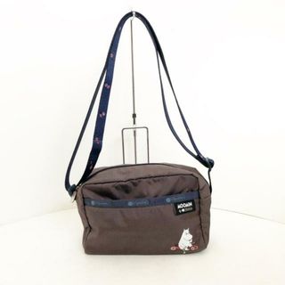 レスポートサック(LeSportsac)のLESPORTSAC(レスポートサック) ショルダーバッグ美品  - ダークブラウン×ネイビー×マルチ MOOMIN(ムーミン) レスポナイロン(ショルダーバッグ)