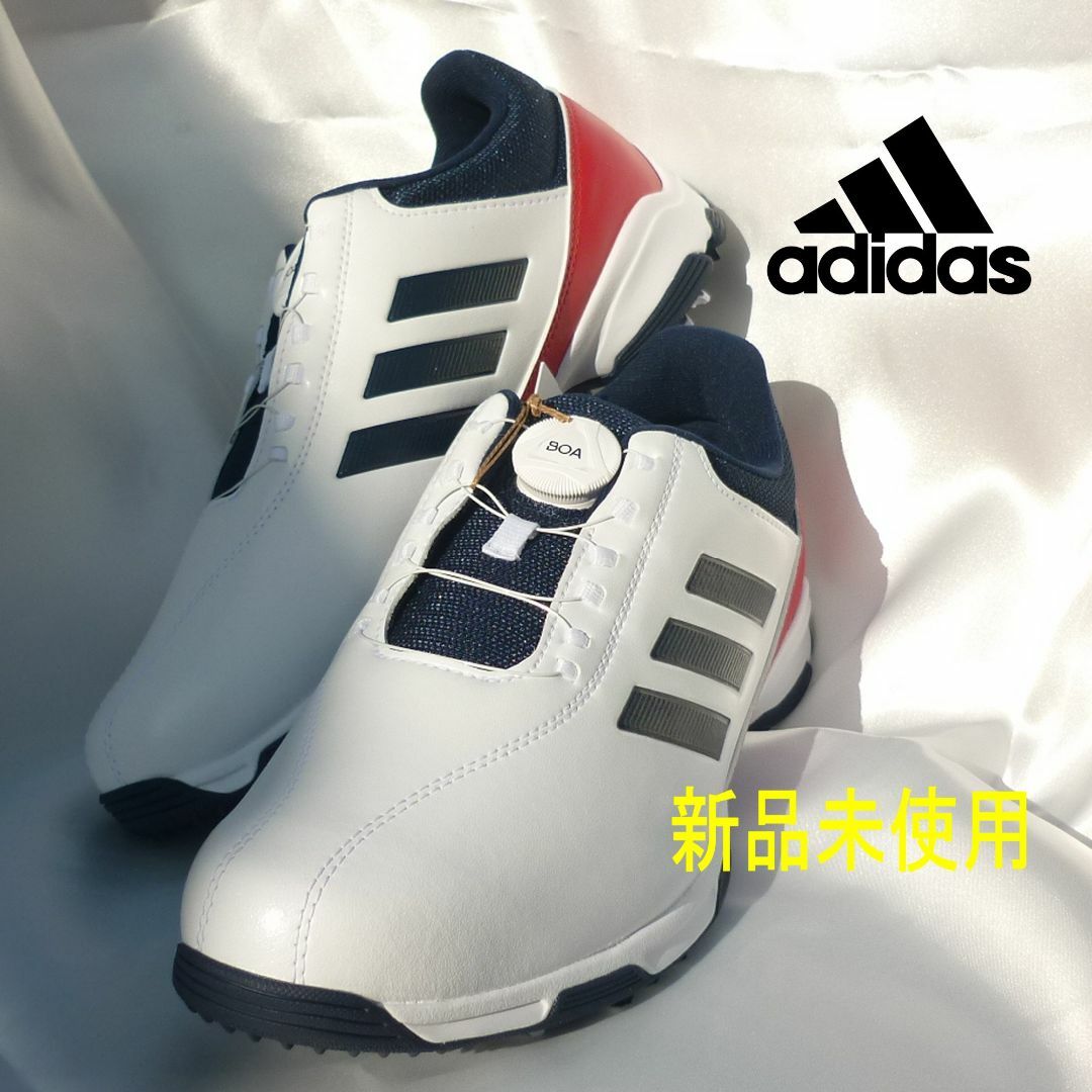 adidas(アディダス)のラス１～定価16500円27.5cmアディダスボアダイヤルゴルフシューズ スポーツ/アウトドアのゴルフ(シューズ)の商品写真