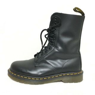 ドクターマーチン(Dr.Martens)のDr.Martens(ドクターマーチン) ショートブーツ UK5 レディース美品  1490 10ホール ブーツ 黒 レザー(ブーツ)