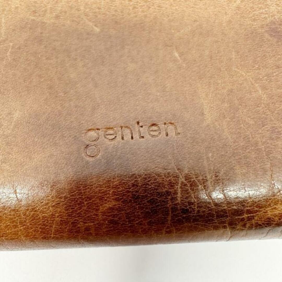 genten(ゲンテン)のgenten(ゲンテン) 2つ折り財布 - ダークブラウン L字ファスナー レザー レディースのファッション小物(財布)の商品写真