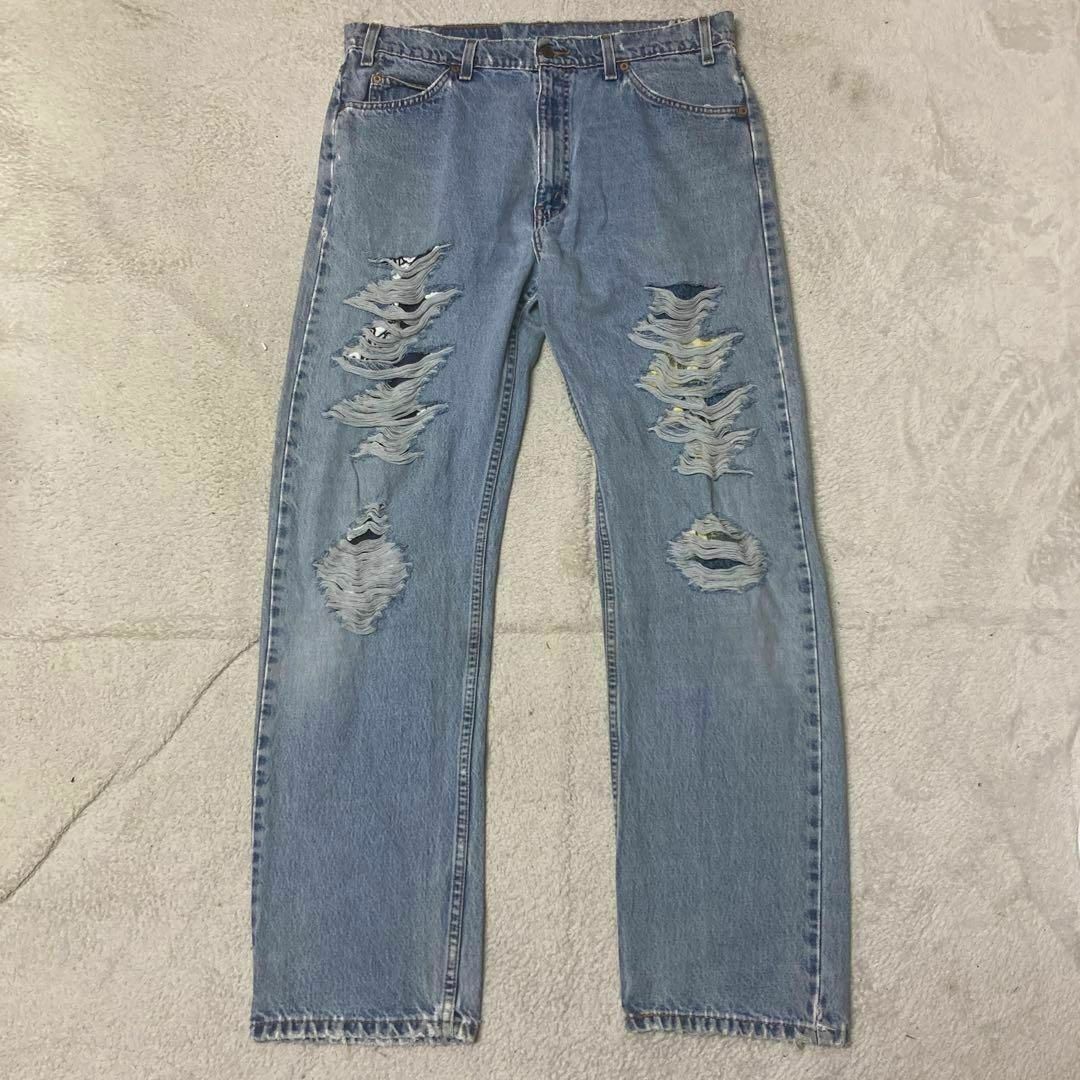 Levi's(リーバイス)のカートコバーン愛用 リーバイス 505 ダメージ デニム 36 90s グランジ メンズのパンツ(デニム/ジーンズ)の商品写真