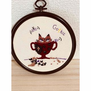 刺繍枠飾り Gothic(インテリア雑貨)