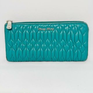 ミュウミュウ 長財布（ブルー・ネイビー/青色系）の通販 86点 | miumiu