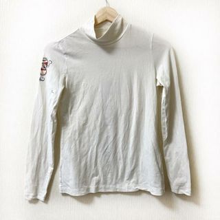 M・U・ SPORTS(ミエコウエサコ) 長袖カットソー サイズ38 M レディース - アイボリー×レッド×マルチ ハイネック(カットソー(長袖/七分))